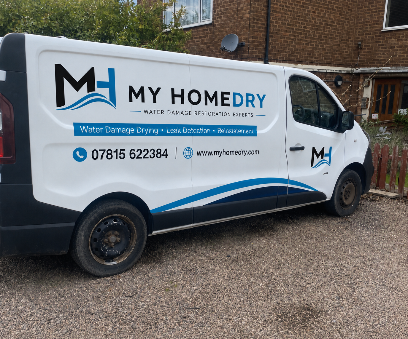 Branded My HomeDry water-damage restoration van